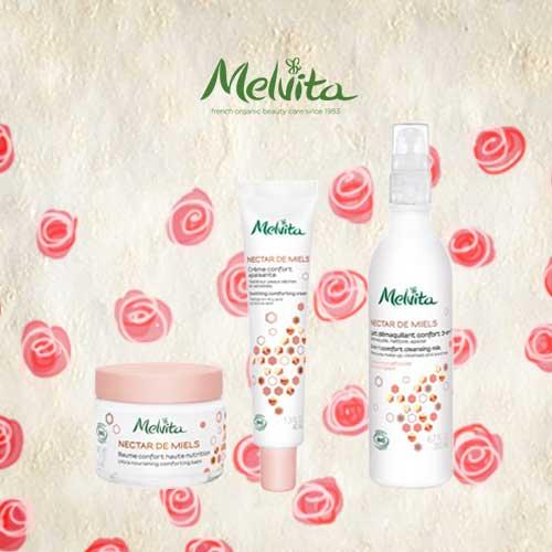 Les cosmétiques du mois : la gamme Nectar de miels de Melvita