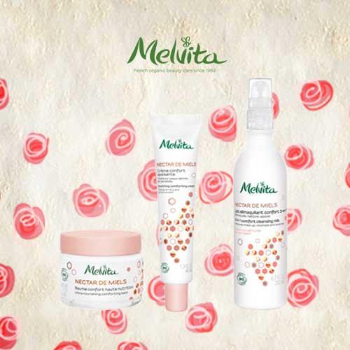 Les cosmétiques du mois : la gamme Nectar de miels de Melvita